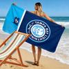 "Skull and Lightning Logo Design" Patterned Beach Towel Quick Dry Perfect for Travel Outdoor Sports Jogging the Beach and Swimming