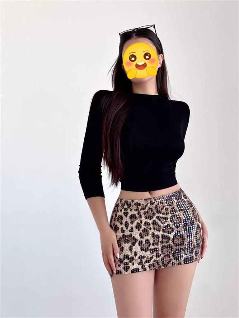 Leopard Print High Neck T-shirt & Half Skirt Set - Summer 2026 Collection for Women: Spicy, Sexy, High Waist, Slimming Fit.