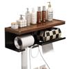 Miflame Walnut Multifunctional Storage Shelf