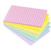 Lined Sticky Notes 4X6 In Pastel Ruled Post Stickies Colorful Super Sticking Memo Pads, 45 Sheets/pad, 6 Pads/Pack