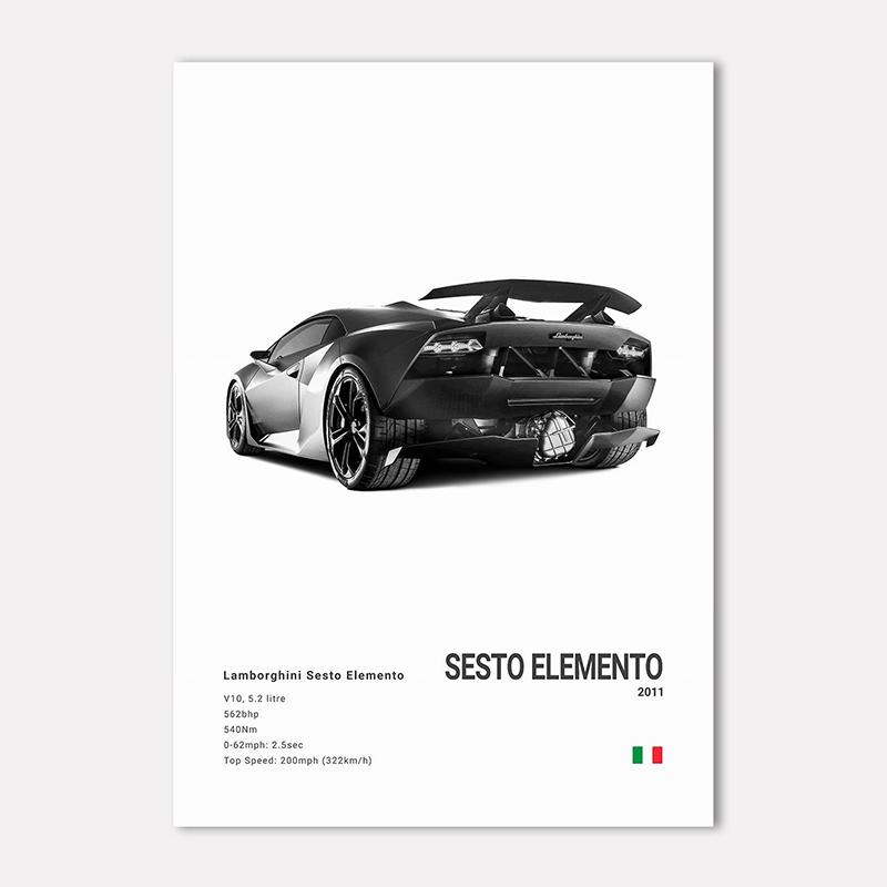 Famous Cars LP 640 Canvas Wall Art Print Poster Aventador URUS VENENO Decoration Mural Modern Home Decor Birthday Gift Unframed