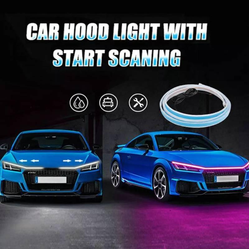 Running Car Daytime Light Bar Flexible Led Hood Light Waterproof Decoration Car