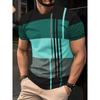 New Men's 3D Printed T-Shirt Outdoor Sports Leisure Short Sleeve