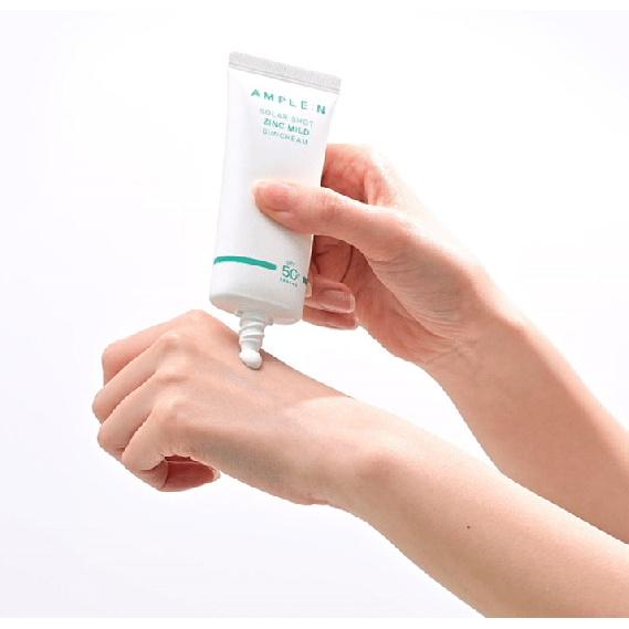 AMPLE:N Sola Shot Zinc Crème Solaire Douce 40ml SPF50+ PA++++