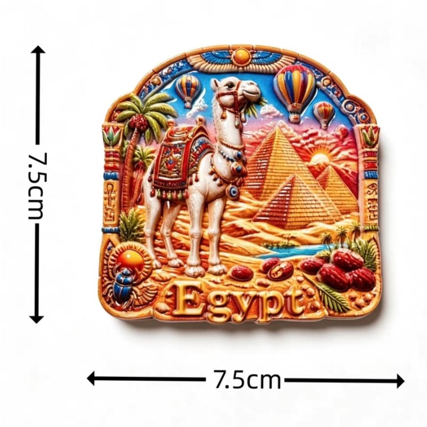 Egypt 3D Fridge Magnets Stickers Tourism Souvenir Refrigerator Magnets Sticker Home Kitchen Decor