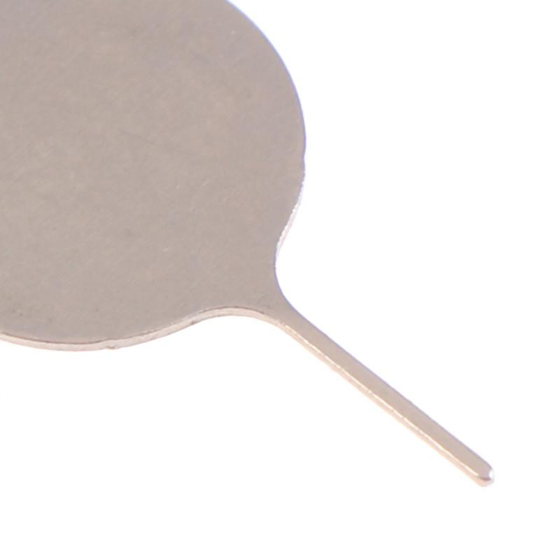 50Pcs Sim Card Tray Removal Eject Pin Key Tool Stainless Steel Needle