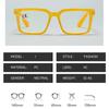 Trendige Unisex Retro Große Quadratische Rahmen Lesebrille Anti Blaulicht Hohe Definition Komfort Lesebrille +1,0 Bis +4,0