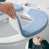 1 set Toiletkussen Geheugenschuim Toiletzittinghoezen met Pluche Verdikt Zacht Warmer Closestool Beschermer Badkamer Accessoires WC