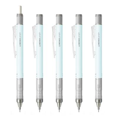 Tombow MONO Monograph Mechanical Ice 5 Pencil, 0.5mm, Blue, Pencils, DPA-136A-5P