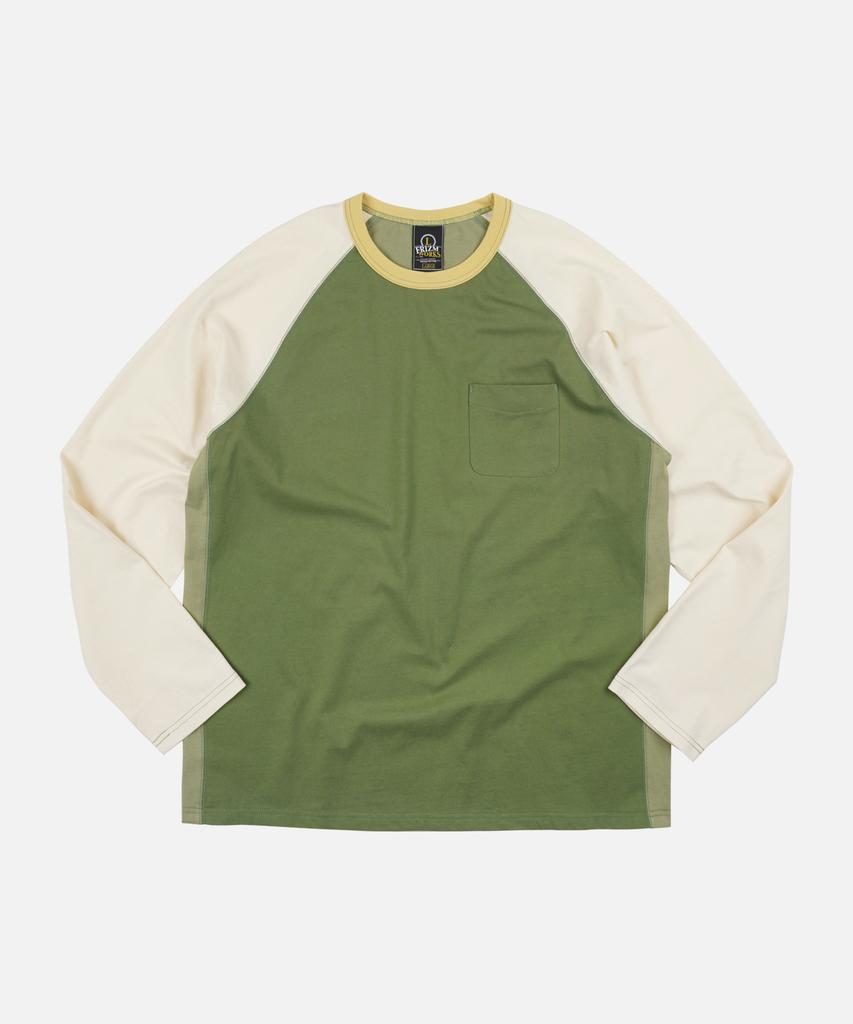 FRIZMWORKS Color Block Raglan Tee _ Olive