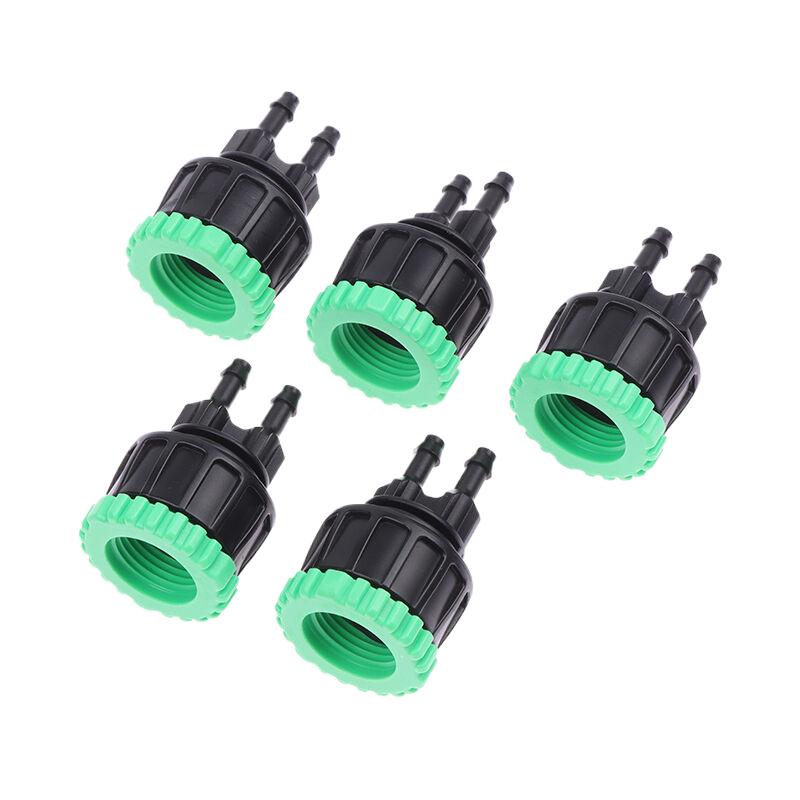 1/5Pcs Faucet Adapter 1/2-3/4 2Ways Splitters Farm Drip Irrigation Hose Connector Garden Watering Irrigation Accessories
