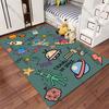 Space Exploration Travel and Aliens Carpet Yoga Living Room Room Decor Children's Crawling Mat Doormat Area Rug Games Mat