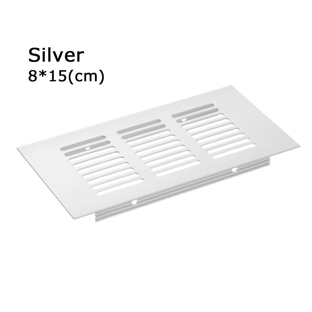 8 Sizes Aluminum Alloy Cabinet Air Vent Ventilator Grille Decor Cover Closet Shoe Wardrobe Mesh Hole Cover Hardware Daily Tools