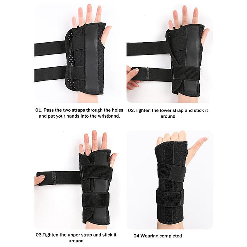 1 Pcs Wrist Brace For Carpal Tunnel Relief/Adjustable Night Wrist Support With Splints For Relief Injuries Pain Sprain Tendonitis