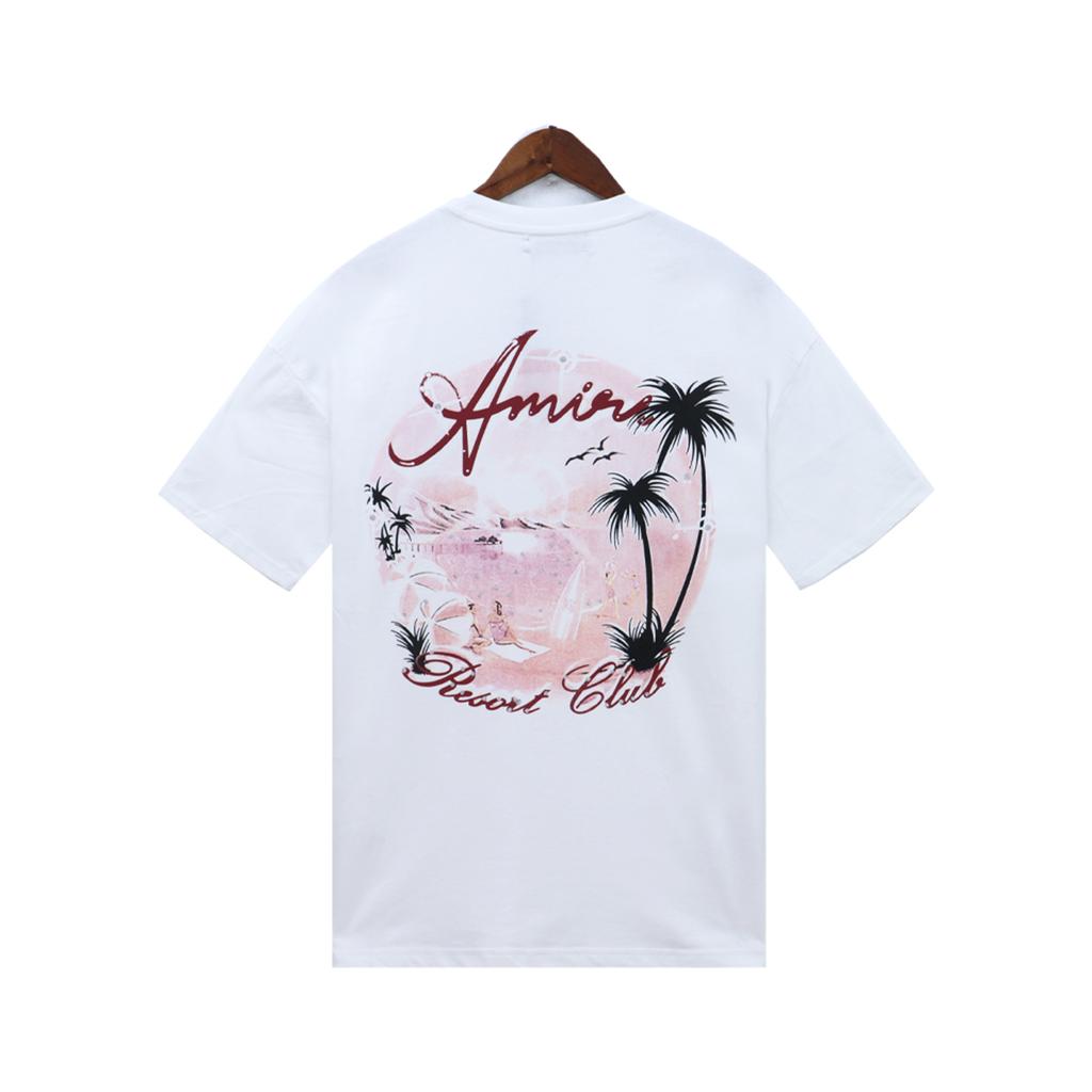 2213 Amiri 2025 Sommer Neue Herren- und Damenmode Lose Hochwertige Baumwolle Plus Size T-Shirt Paar T-Shirt