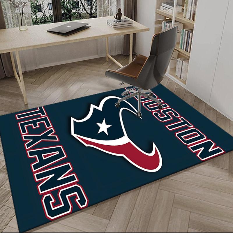 Basketball Texans Logo Carpet, Kitchen Rugs, Yoga Mat, Non-Slip Mats, Rug for Bathroom, Living Room Bedroom, Camping Rugs Christmas Gift