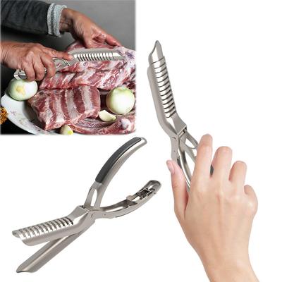 Nástroj na přípravu žeber Nerezový nástroj na odstraňování membrány z žeber Ergonomický design pro nadšence do grilování pro snadné odstranění membrány