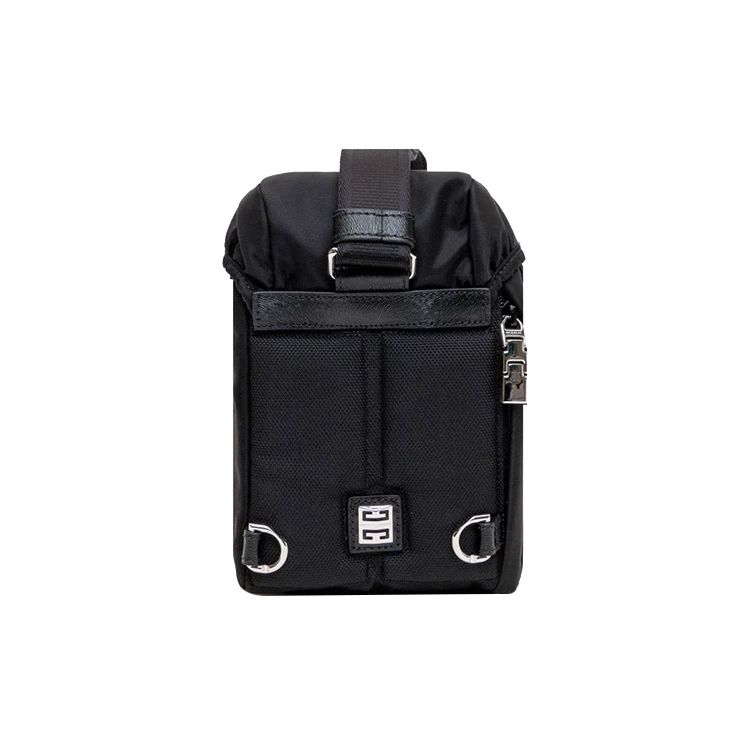 Givenchy Solid Color Fashion Trend Flap Buckle Closure Nylon Shoulder Bag Backpack Men backpack Black BKU02-CK17R-001G