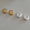 Minimalist Cold Style Brushed Earrings Niche High-end Compact Design Fashion Versatile Studs Back-to-school Ambience Trendy Daily Jewelry