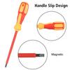Multifunctional Magnetic Insulated Screwdriver Set - Phillips/Slotted Bits, Professional Hand Tools For Electricians