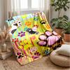 Palm Tree Bath Time Theme Blanket Lightweight Warm Flannel Blanket Decorative Throw Blanket for Home Decoration