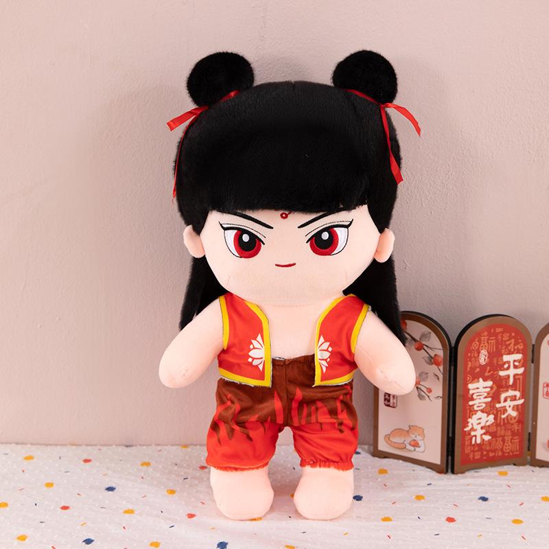 

Кукла Нэчжа плюшевая кукла милая кукла Нэчжа Аобин трендовая кукла плюшевая игрушка подарок 30cm（180g）