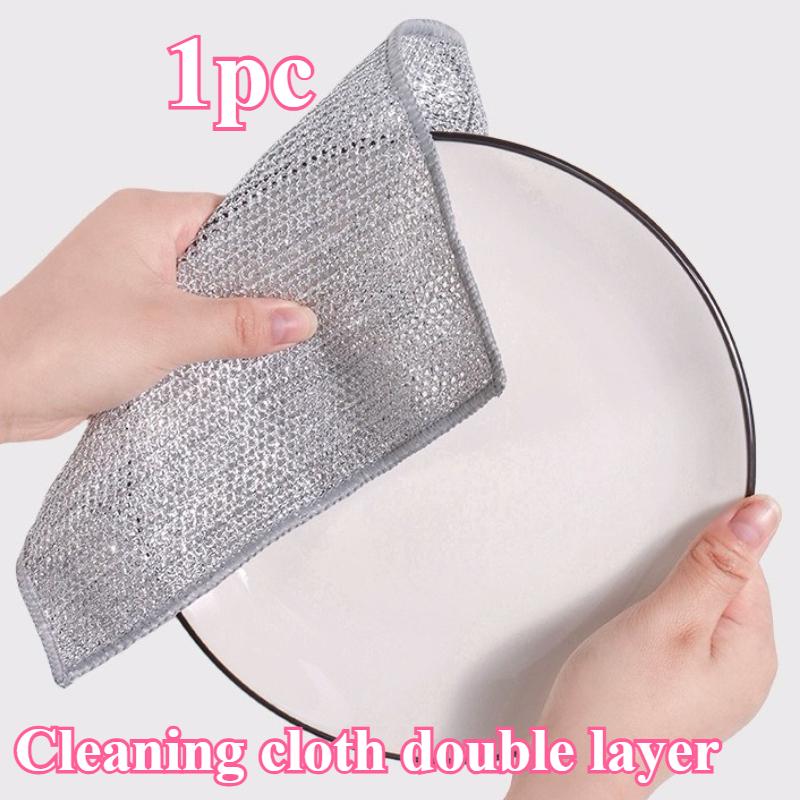

Волшебная чистящая салфетка Многоцелевая проволочная Чудо-салфетка Инновационная сетка для мытья посуды Кухонное полотенце Сетка для мытья посуды