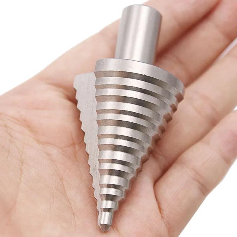 Broca Escalonada de Acero de Alta Velocidad 5-35MM Broca para Perforar Madera Metal HSS Herramientas Eléctricas Cortador de Agujeros Escariador Industrial Accesorios de Herramientas