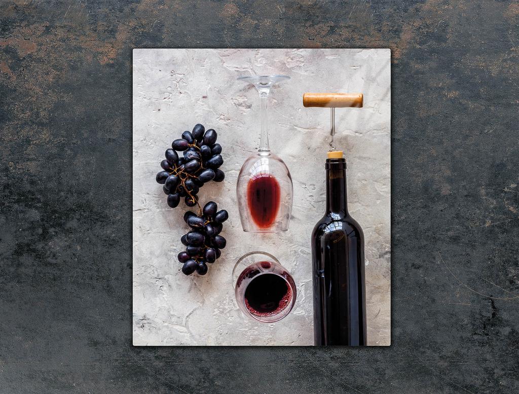 SZKLANA DESKA DO KROJENIA 45x52 WINO