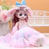 Deluxe Fashion Princess Doll with 22 Joints Glittering Eyes Long Hair 12