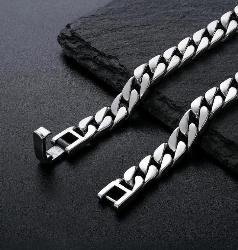 New Simple Retro Style S925 Silver Bracelet for Men Women Buckle Cuban Chain for Parties and Gifts Fine Silver Jewelry