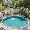 Tappeto Rotondo Morbido da Piscina, Tappeto da Esterno Leggero e Accogliente per Giardino e Patio, Piccolo Tappeto Decorativo Antiscivolo