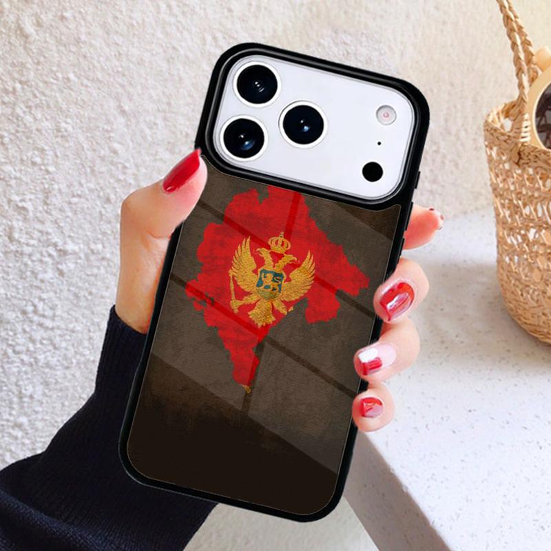 Montenegro Flag Phone Case For iPhone 17 Air 16 15 14 13 12 11 Pro Max Plus