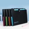 Yeni Plastik Dosya Klasörleri Paketi A4 Çok Katmanlı Klasör Düğme Organ Çantası İş Çok İşlevli Belge Paketi PP Dosya Çantası Genişleyen Cüzdan