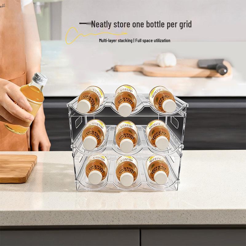 Stackable Transparent Wine & Beverage Storage Rack