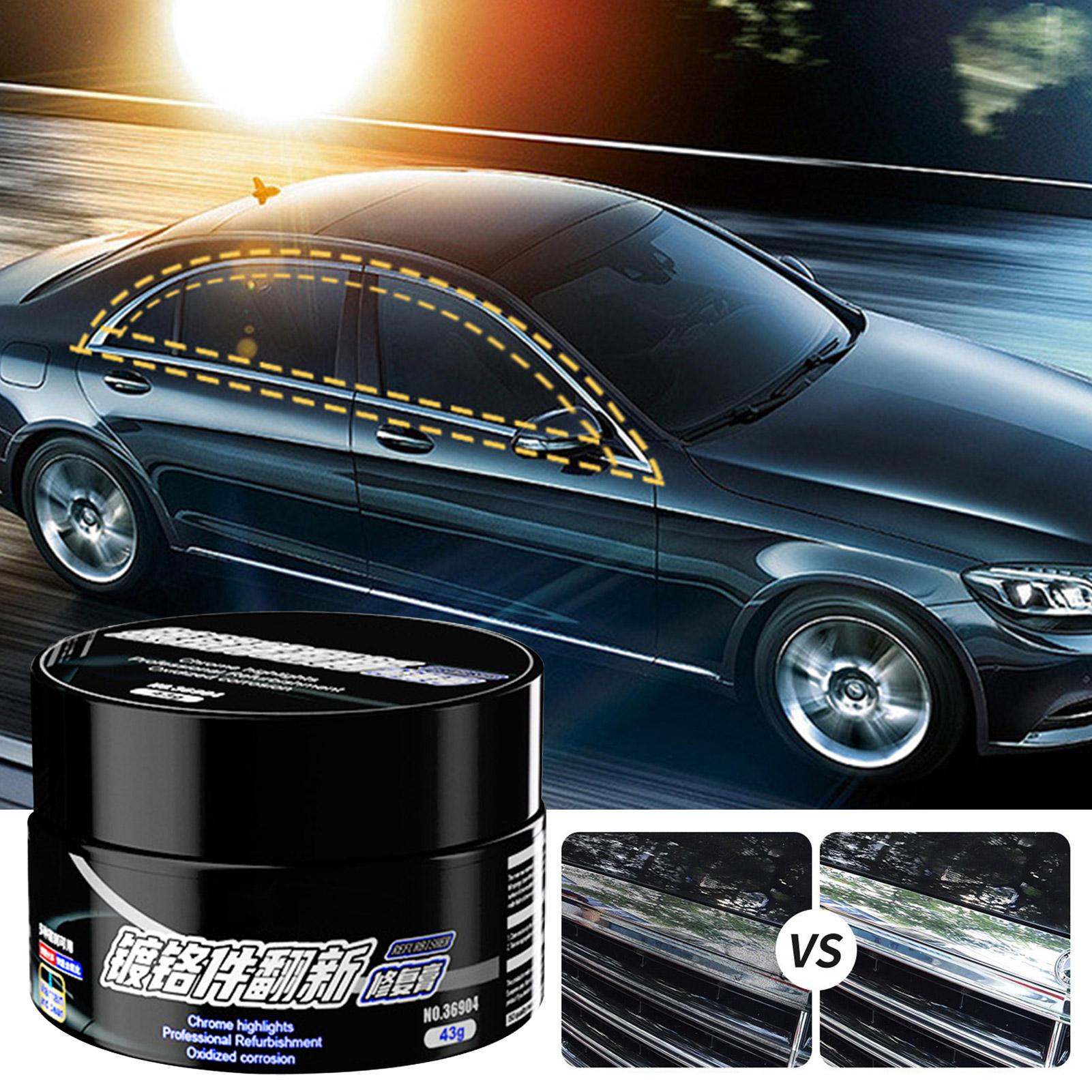 Car Chrome Plating Cleaner 43g Auto Car Chrome Oxidation Remover Car Parts Rust Removal Agent For Cars And Trucks 43g