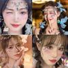 Christmas Face Sticker Eye Body Face Stickers Star Heart Face Sticker Makeup Sticker Glitter Se G4Q7
