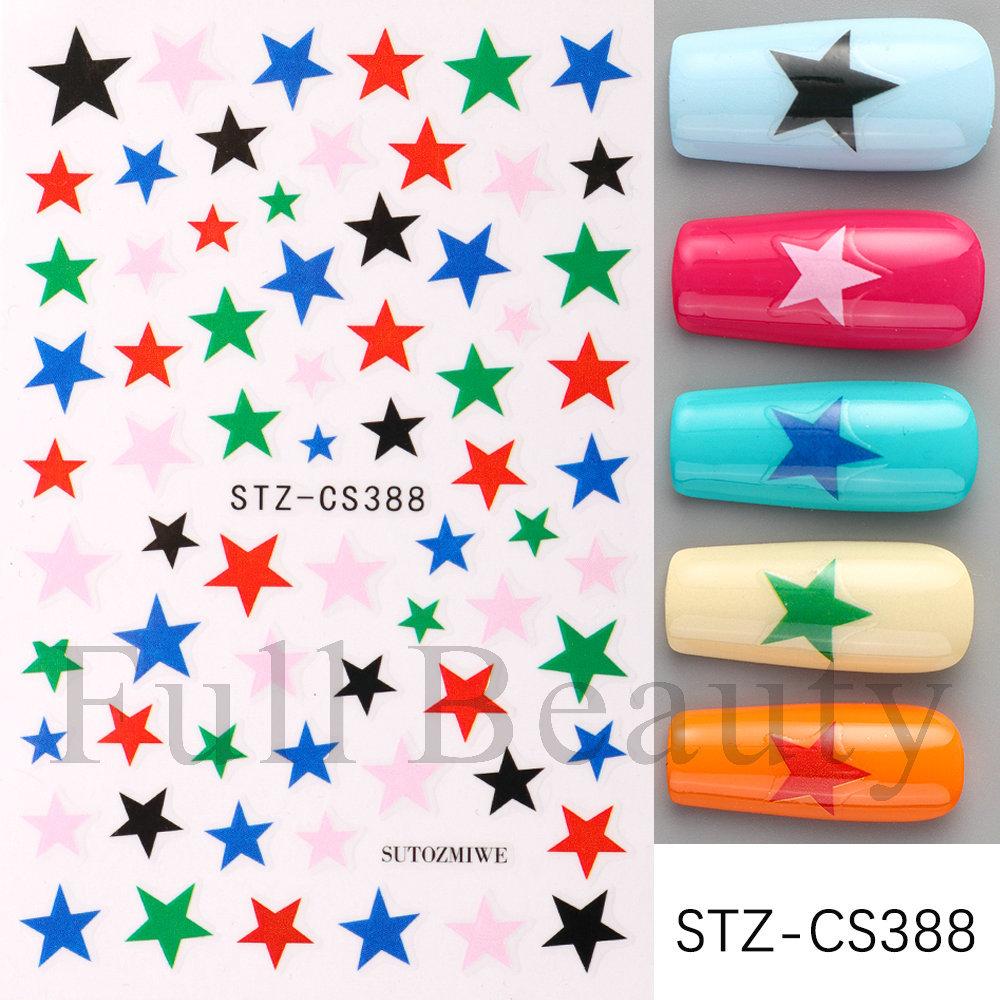 Nail Art Stickers Ins Red Lip Cherry Strawberry Y2K Sweet Cool Style Bow Digital Adhesive Nail Stickers