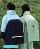 Kids Waterproof Suit Hooded Raincoat Jacket Trousers Set Puddle Suit Zip Boys Girls