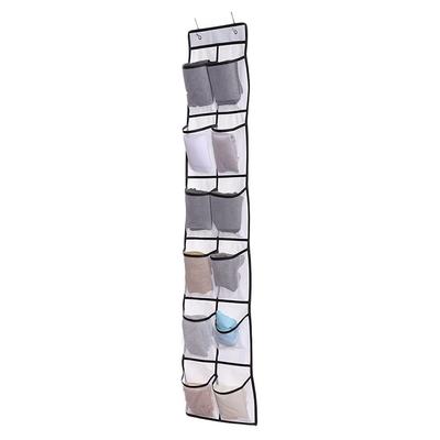 12 Pockets Shoe Underwear Hanging Holder Over Door Hooks Closet Holder Hanging Bag for Home Dorm