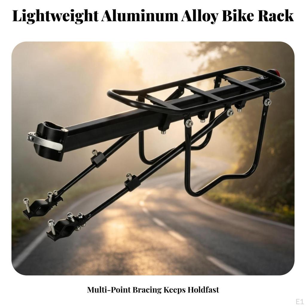 Bike Luggage Rack with Quick Release Sturdy for Commuters