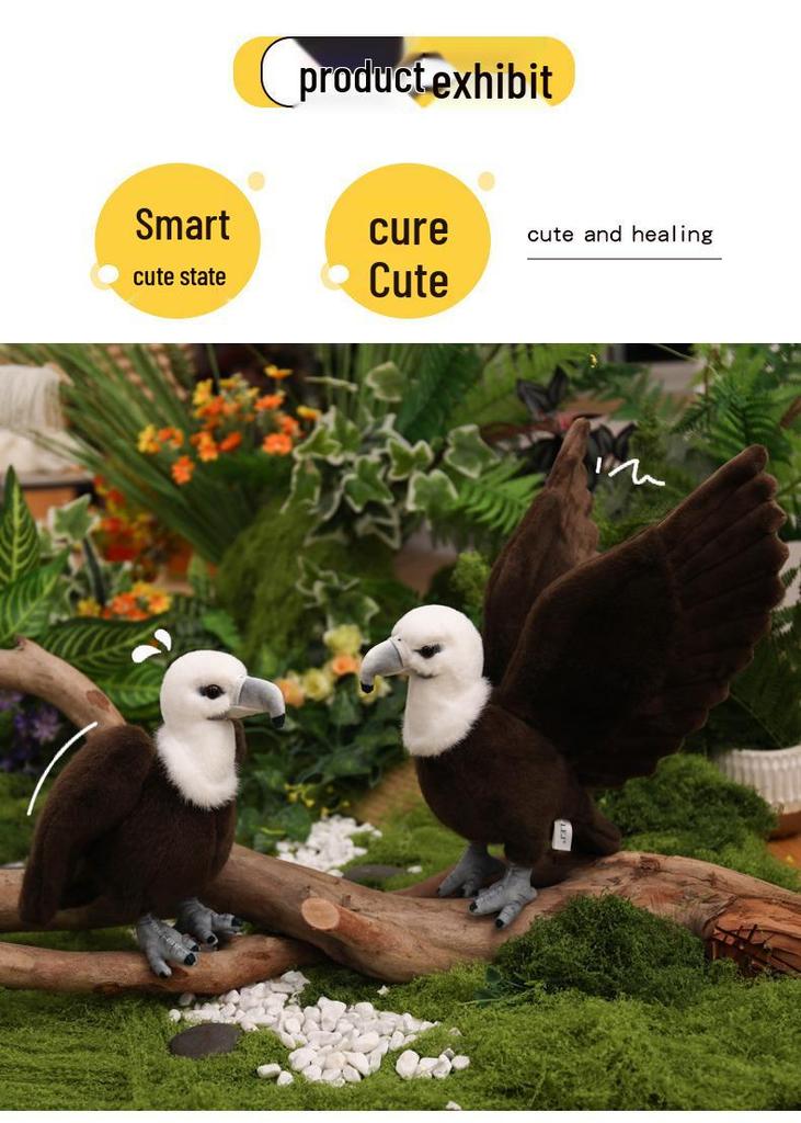 Stofftier Weißkopfseeadler - Kinderspielzeug und Heimdeko-Ornament