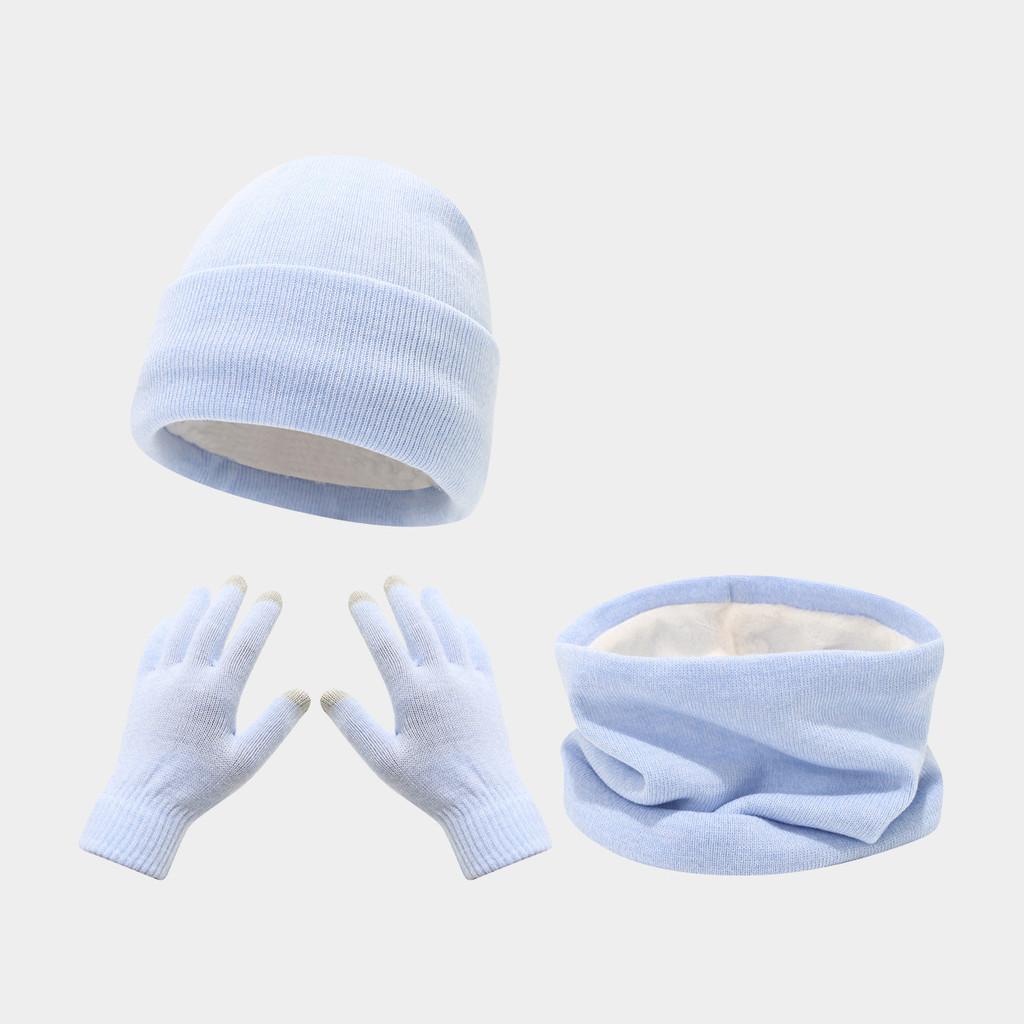 Acrylic Winter Scarf Hat Gloves Set For Skiing And Outdoor Cold Weather Comfort