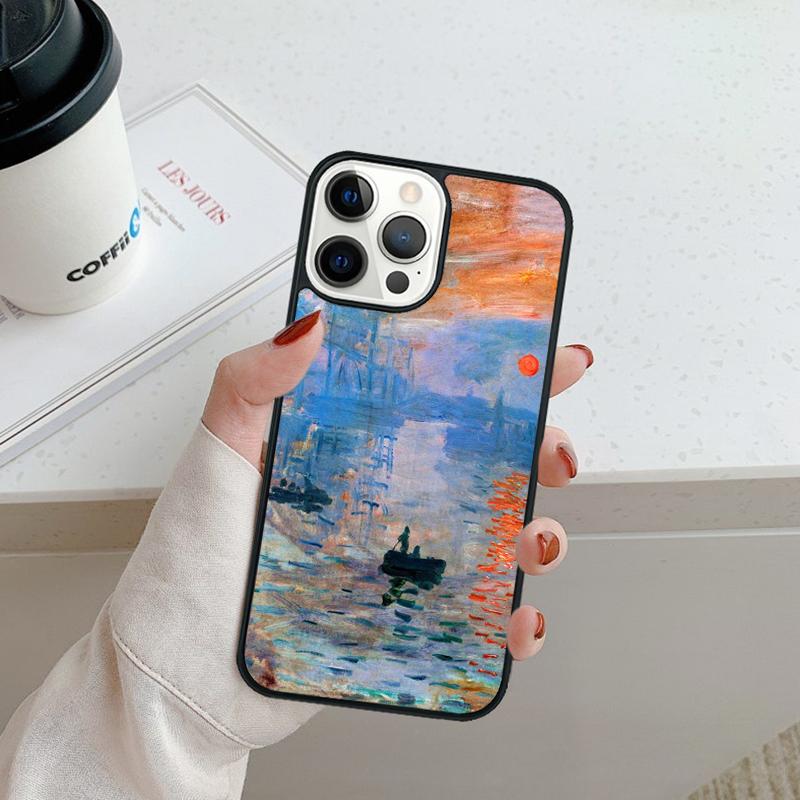 Claude Monet Art Painting Phone Case For iPhone 17 Air 16 pro max 15 14 plus 12 13 Shell Cover coque