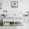 VidaXL Bedside Tables 2 Pcs White 34.5x39x62 Cm Steel, Cabinet, Bedroom Furniture, Phone Stand, 841774