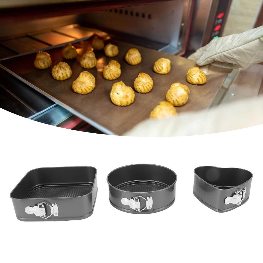 3pcs Removable Bottom Cake Pan Set Non-Stick Cheesecake Pan Set Cheesecake Pizza Bread 18-20-22cm