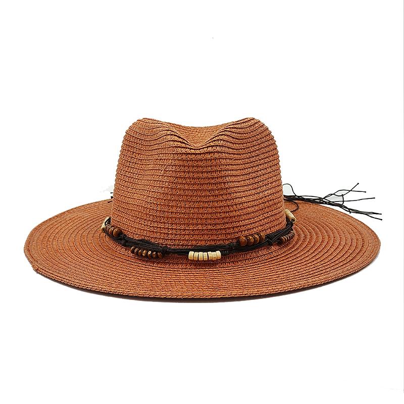Summer Straw Hat Fashion Simple Hat For Men Women Wide Brim Jazz Hat Casual Classic Sun Hat Foldable Travel Beach Hat