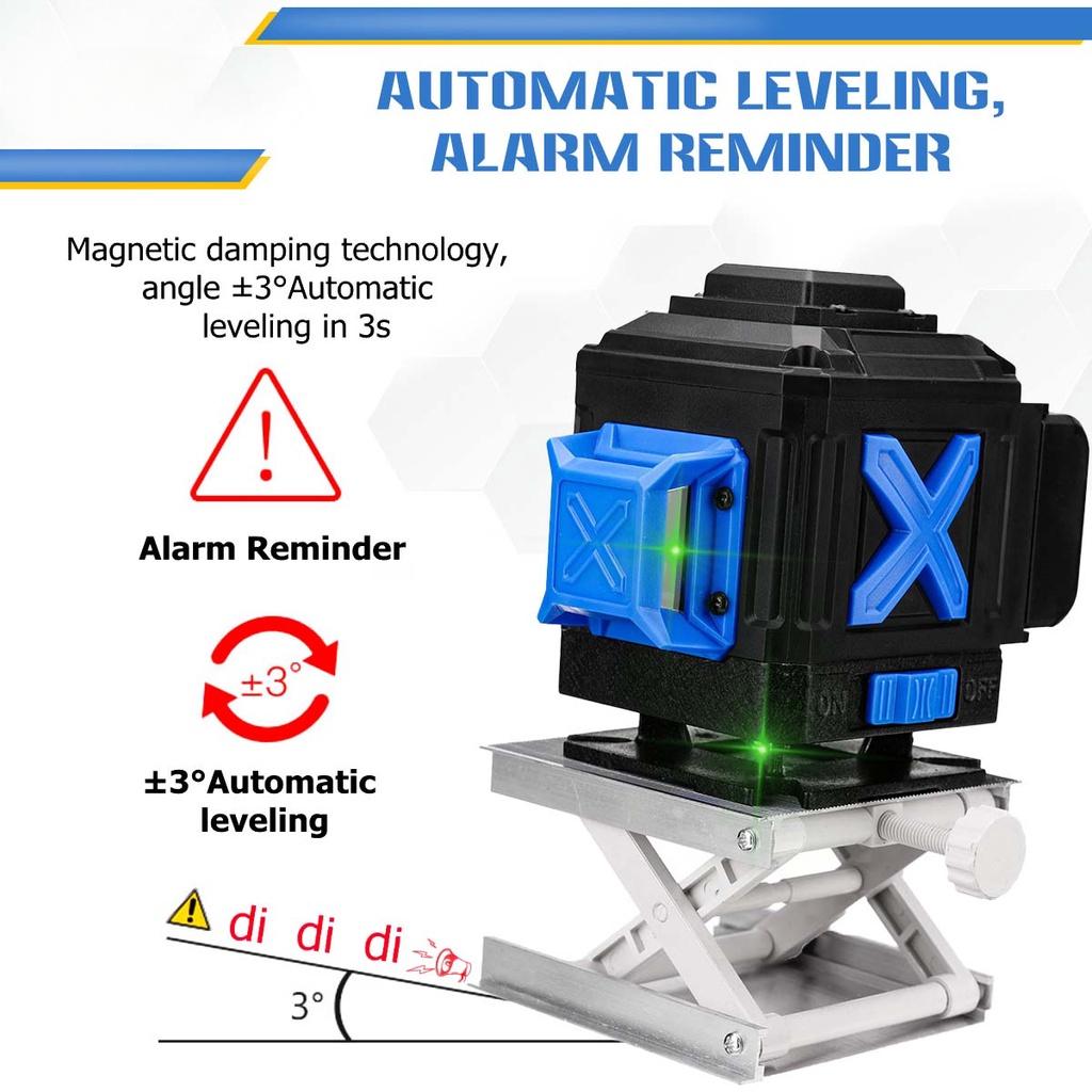 

360 Горизонтальный и Вертикальный Перекрестный Супер Мощный Зеленый Лазерный Уровень 8 Линейный Лазерный Уровень Уровень Самовыравнивающийся С Настенным Кронштейном Новый