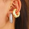 Women's European & American Style Thick Cylindrical Ear Cuff Earrings