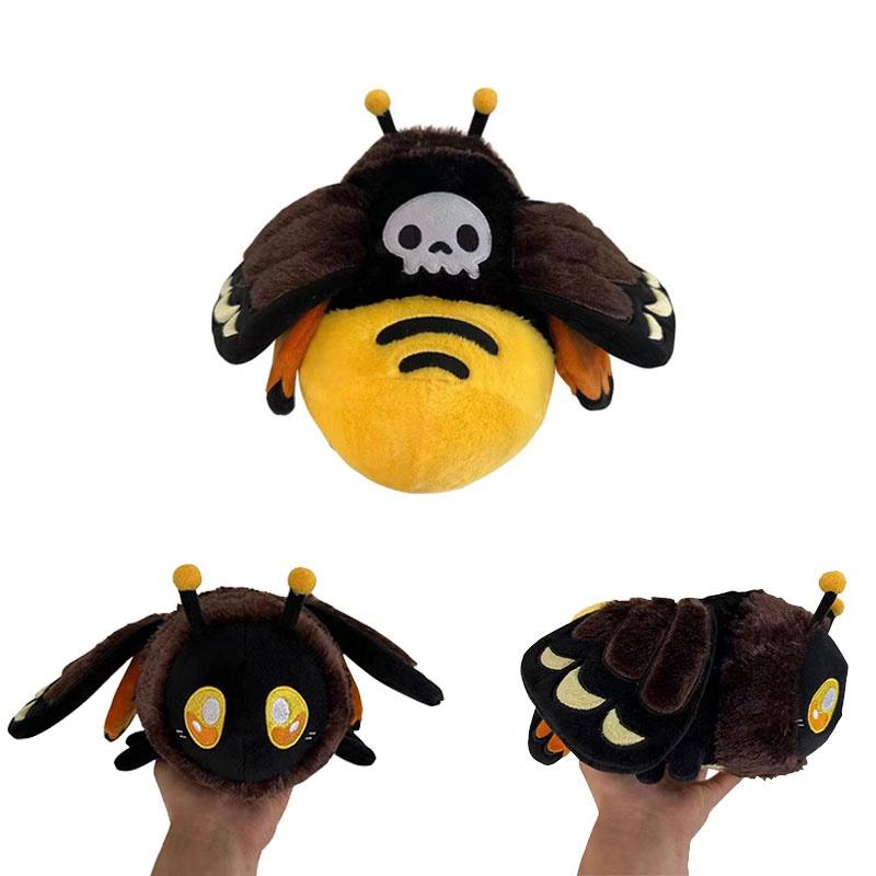 Death's Head Hawkmoth Plush Doll 23cm Soft And Fluffy Customizable Design Feather-like Texture